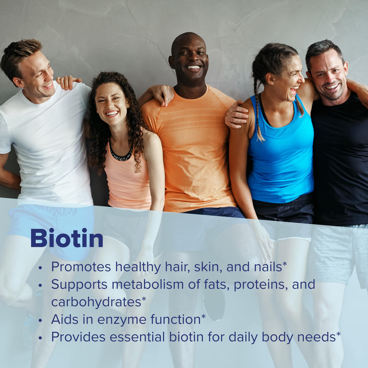Boîte de Biotin 1000 mcg ouverte montrant les comprimés