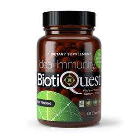 Boîte de BiotiQuest Probiotiques Idéal daily wellnessé 60 capsules vue de face