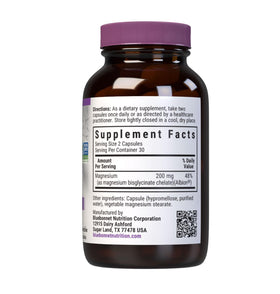 Boîte de BlueBonnet Magnésium Chélaté 200 mg - Détails du Produit