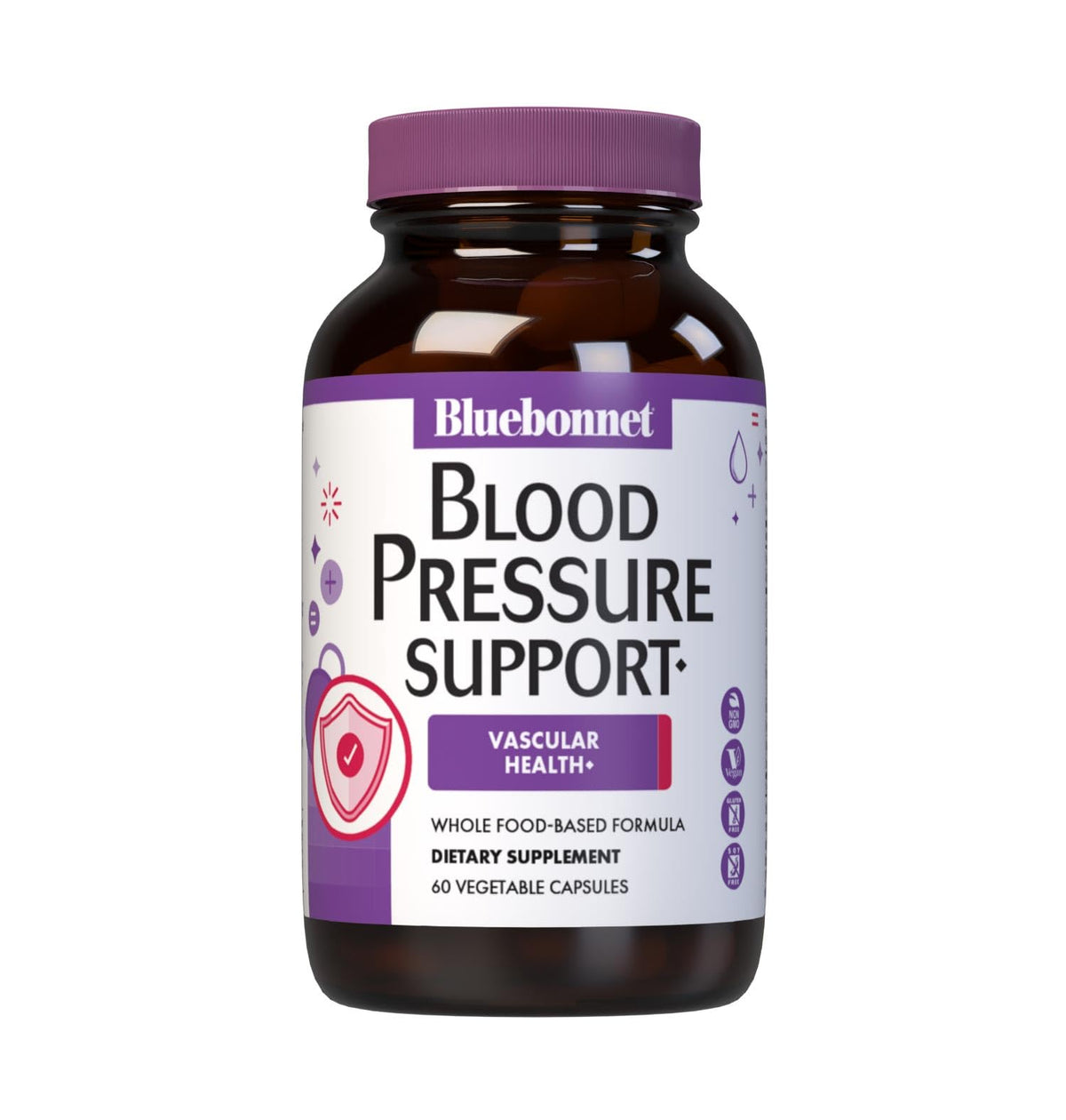 Boîte de BlueBonnet Soutien Pression Artérielle avec 60 capsules végétales