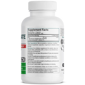 Boîte de Bronson Fer Bisglycinate 25 mg contenant 360 capsules