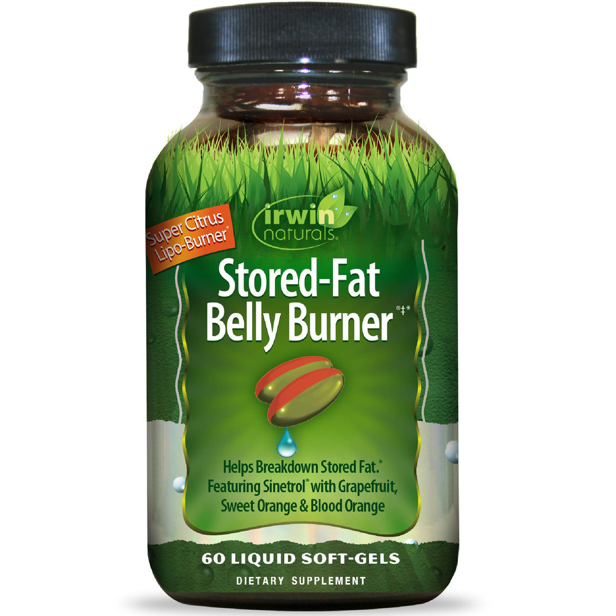 Boîte de Brûleur de Graisse Abdominale Irwin Naturals vue de face