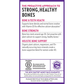 Boîte de Calcium Végétal Bio pour Femmes, vue de côté