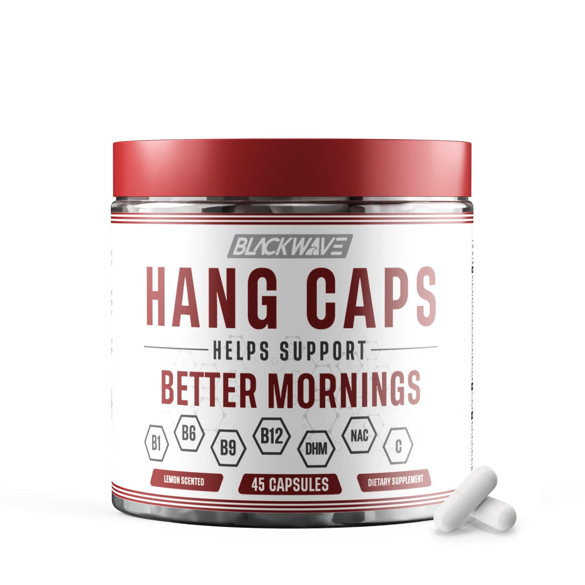 Boîte de capsules BlackWave Hang Caps vue de face