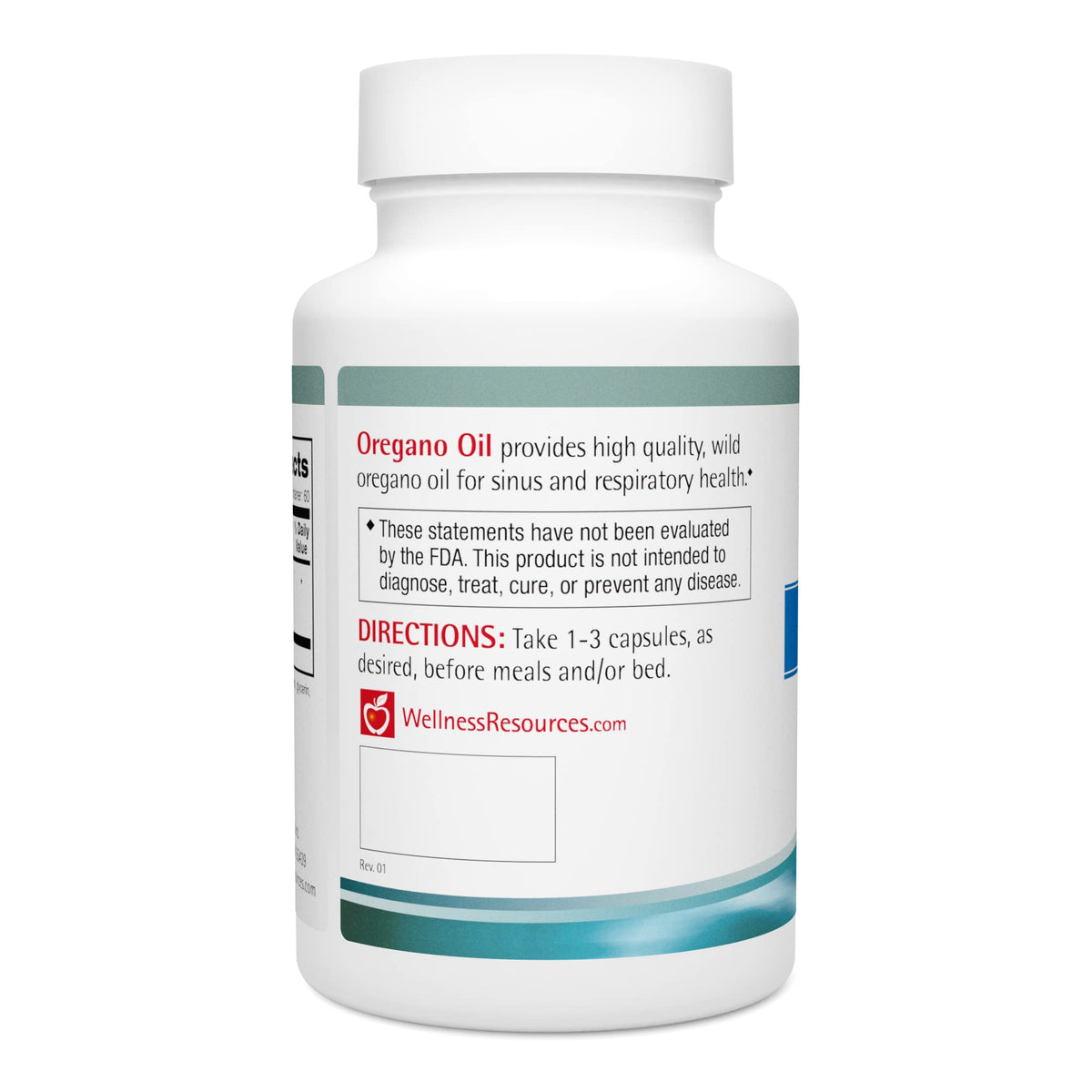 Boîte de capsules d'huile d'origan Wellness Resources