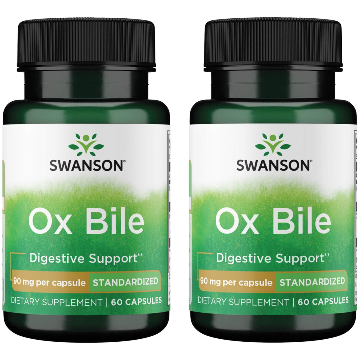 Boîte de capsules d'Ox Bile Swanson Premium Brand, 60 unités