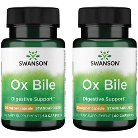Boîte de capsules d'Ox Bile Swanson Premium Brand, 60 unités
