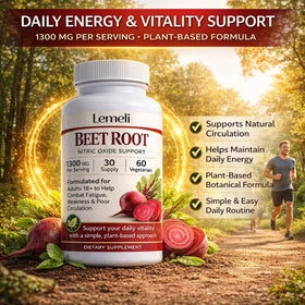 Boîte de capsules de betterave Lemeli avec des légumes frais