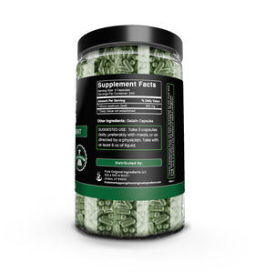 Boîte de Capsules de Blé PURE ORIGINAL INGREDIENTS, vue latérale