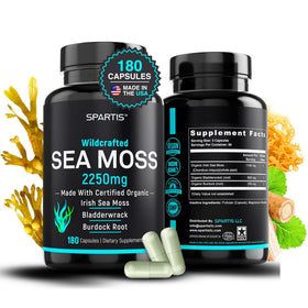 Boîte de capsules de mousse maritime bio SPARTIS 180 capsules