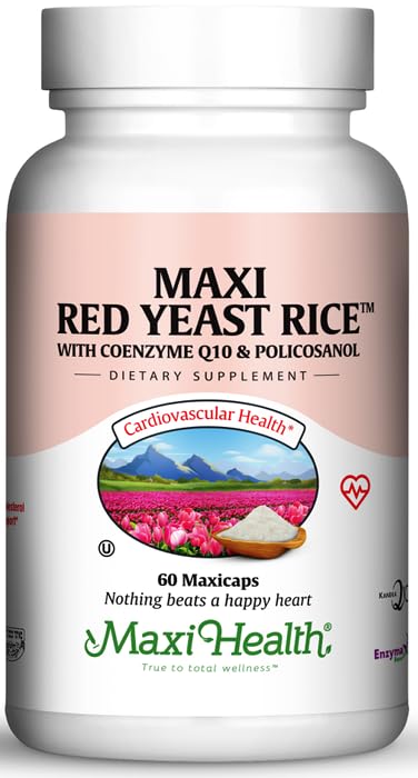 Boîte de Capsules de Riz Rouge Maxi Health ouverte