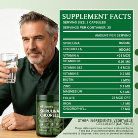 Boîte de capsules de Spiruline et Chlorelle Enerra ouverte