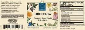 Boîte de capsules Fiber Flow avec ingrédients listés