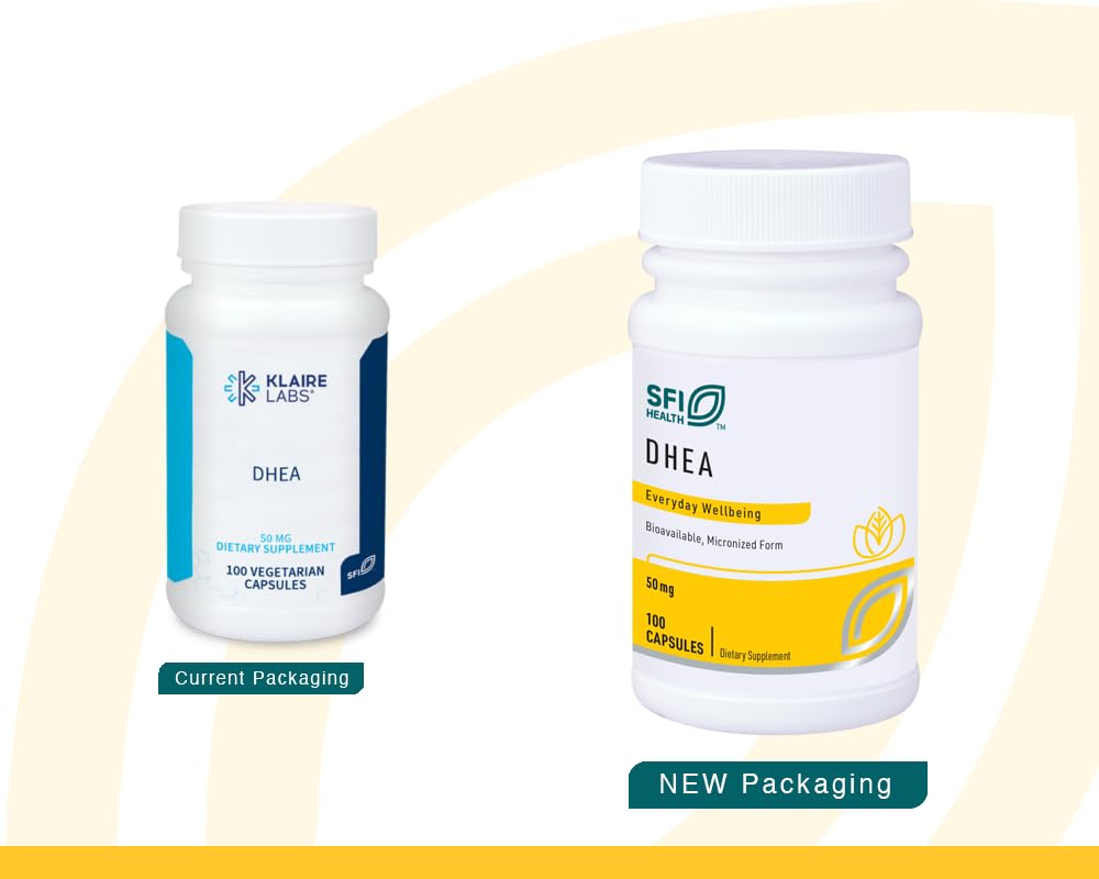 Boîte de capsules SFI Health DHEA 50 mg