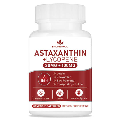 Boîte de capsules Spliferkou Astaxanthine et Lycopène vue de face