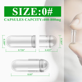 Boîte de capsules taille 0 wananfu avec étiquette visible