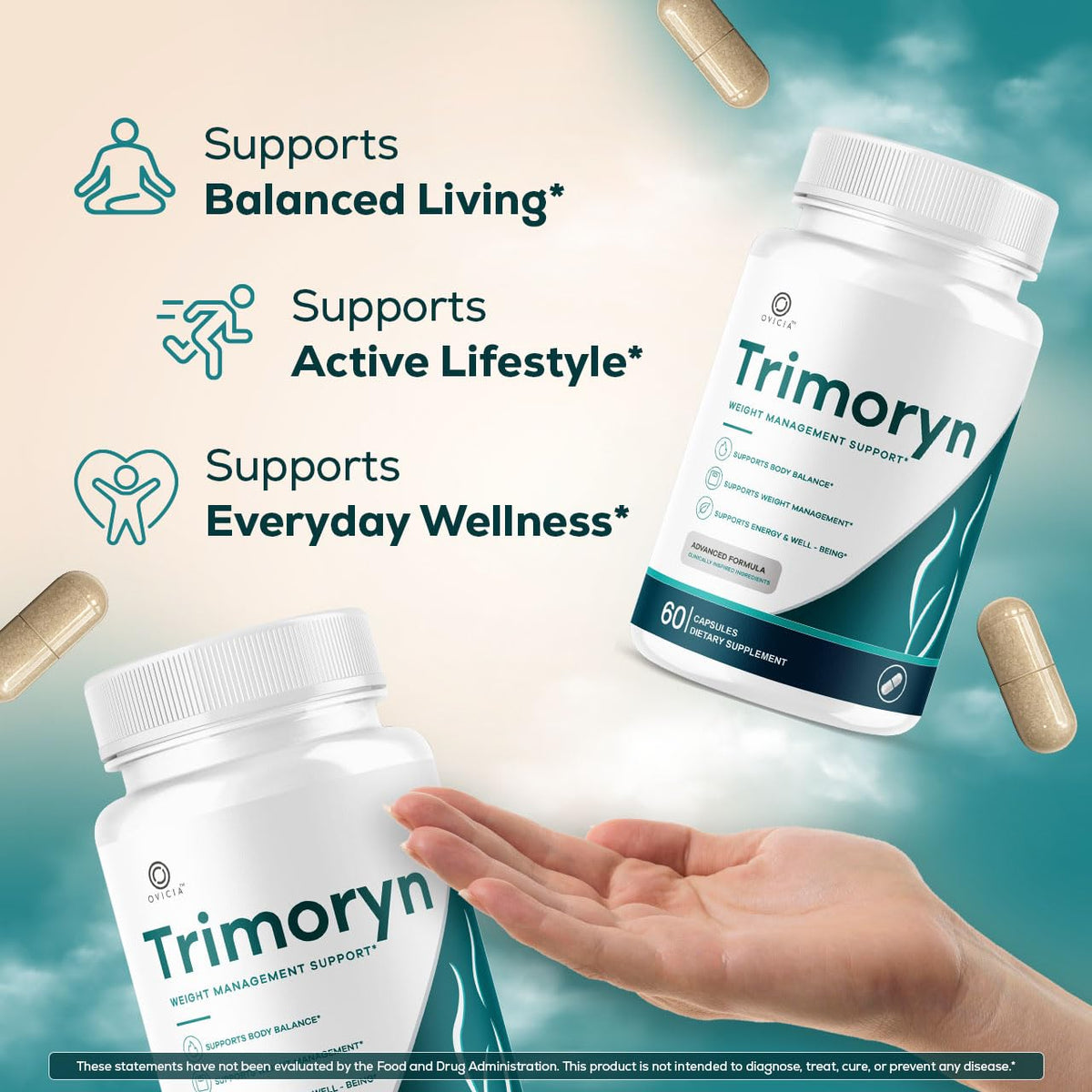 Boîte de Capsules Trimoryn OVICIA avec étiquetage clair