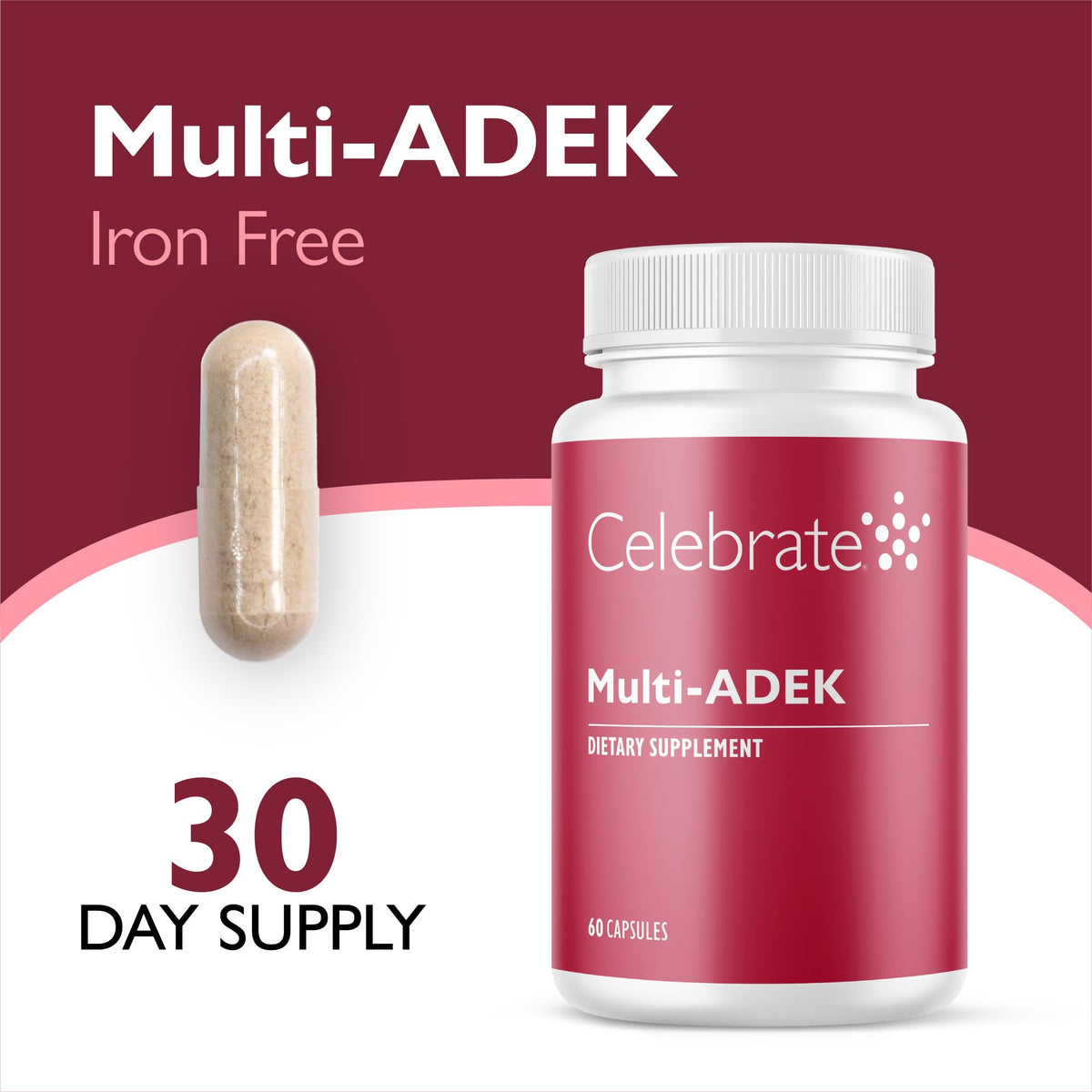 Boîte de Celebrate Bariatric Supplements avec étiquetage clair