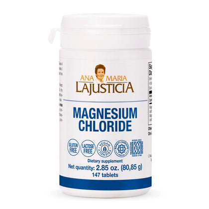 Boîte de chlorure de magnésium Ana María Lajusticia vue de face