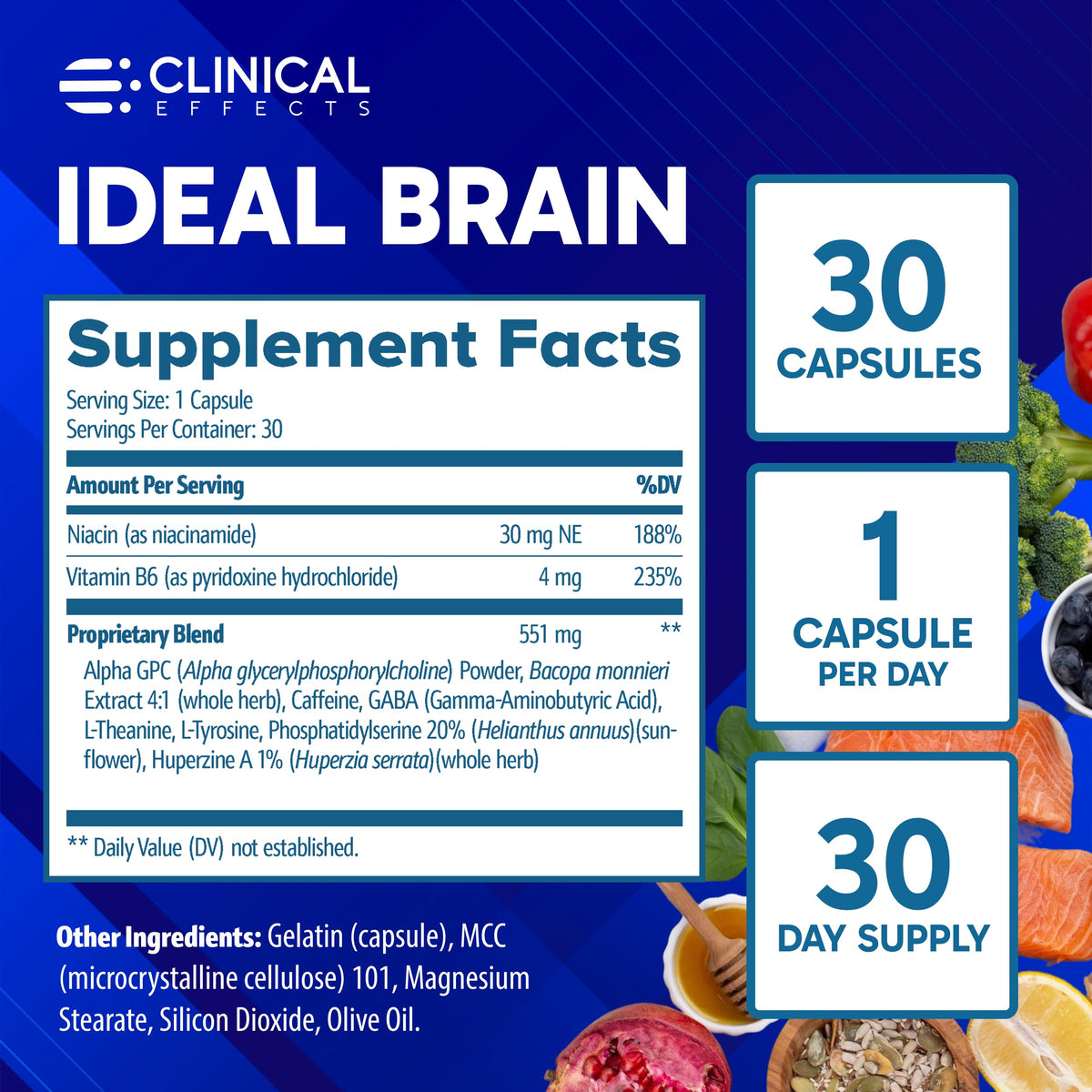 Boîte de Clinical Effects Idéal Cerveau avec un fond neutre