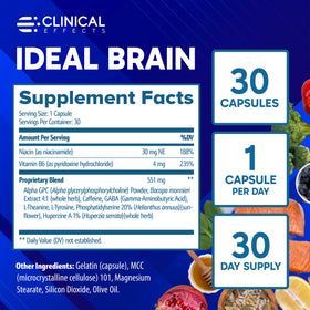 Boîte de Clinical Effects Idéal Cerveau avec un fond neutre