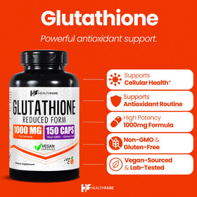 Boîte de Complément Alimentaire Glutathion 1000mg Healthfare vue de face