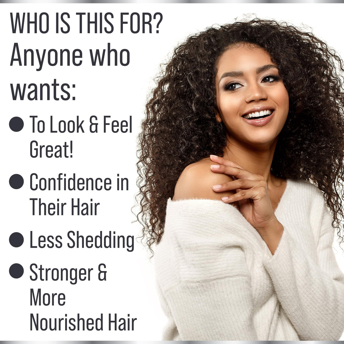 Boîte de complément alimentaire Hair Thickness Maximizer avec capsules