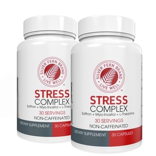Boîte de complément alimentaire Silver Fern Stress Complex avec 30 capsules