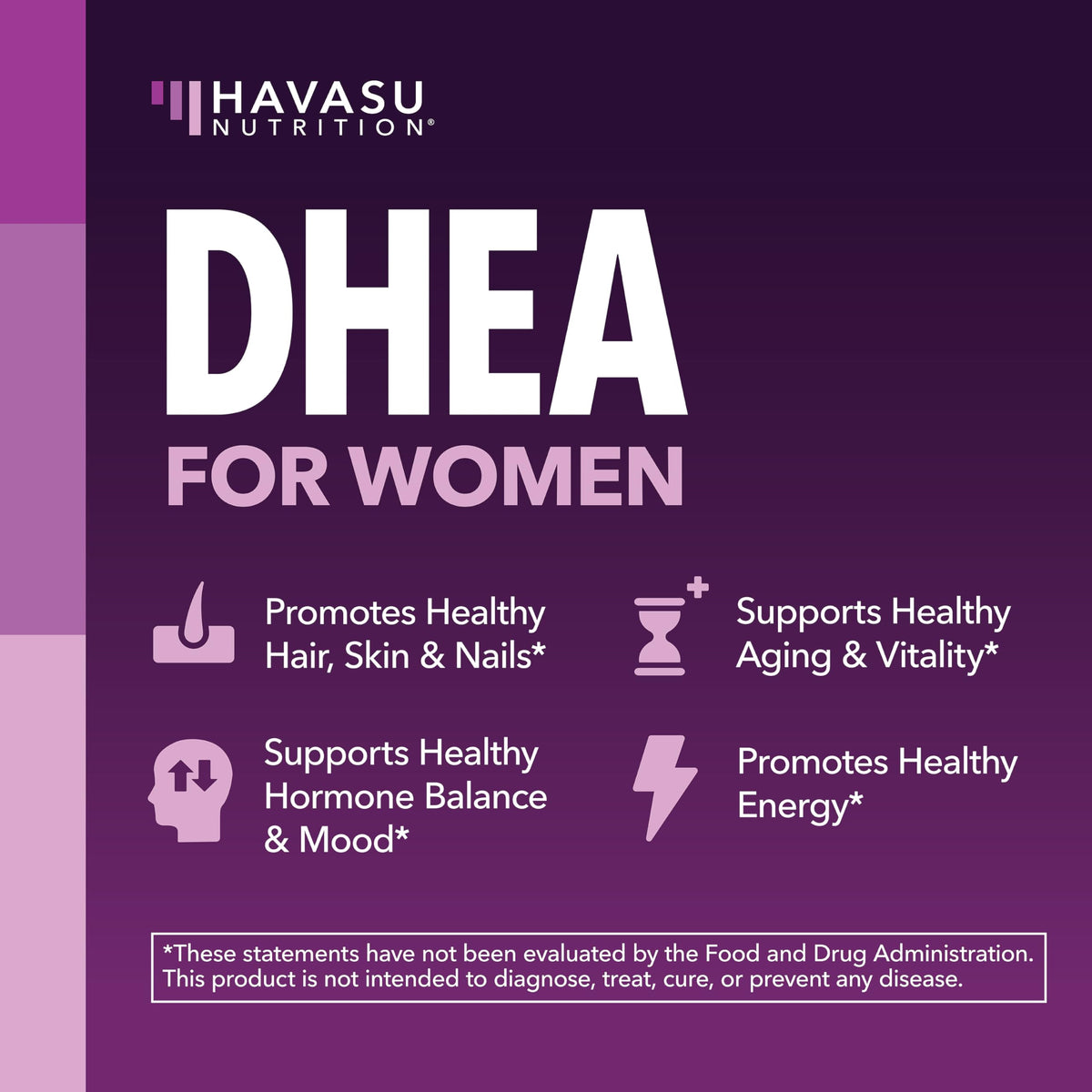 Boîte de Complément DHEA HAVASU NUTRITION avec Biotine