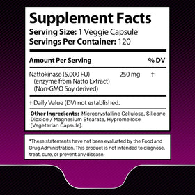Boîte de complément Nattokinase WELLNESS LABSRX vue de côté