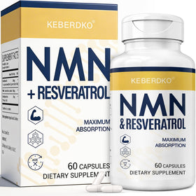 Boîte de compléments alimentaires Keberdko NMN 1150mg avec Resvératrol