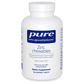 Boîte de comprimés à mâcher de Zinc Pure Encapsulations 100 unités