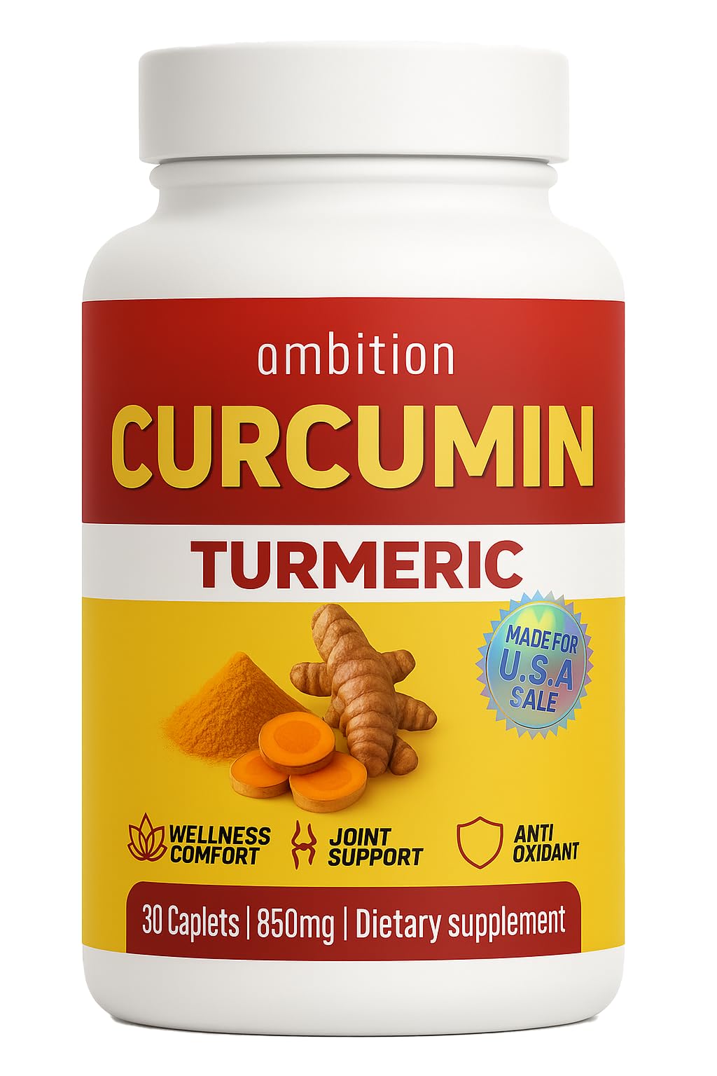 Boîte de comprimés Curcuyin Curcuma 850mg vue de face