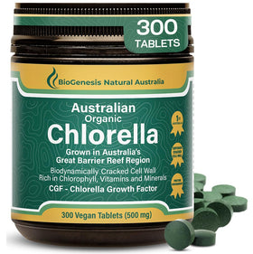 Boîte de comprimés de Chlorella Biogenesis vue de face