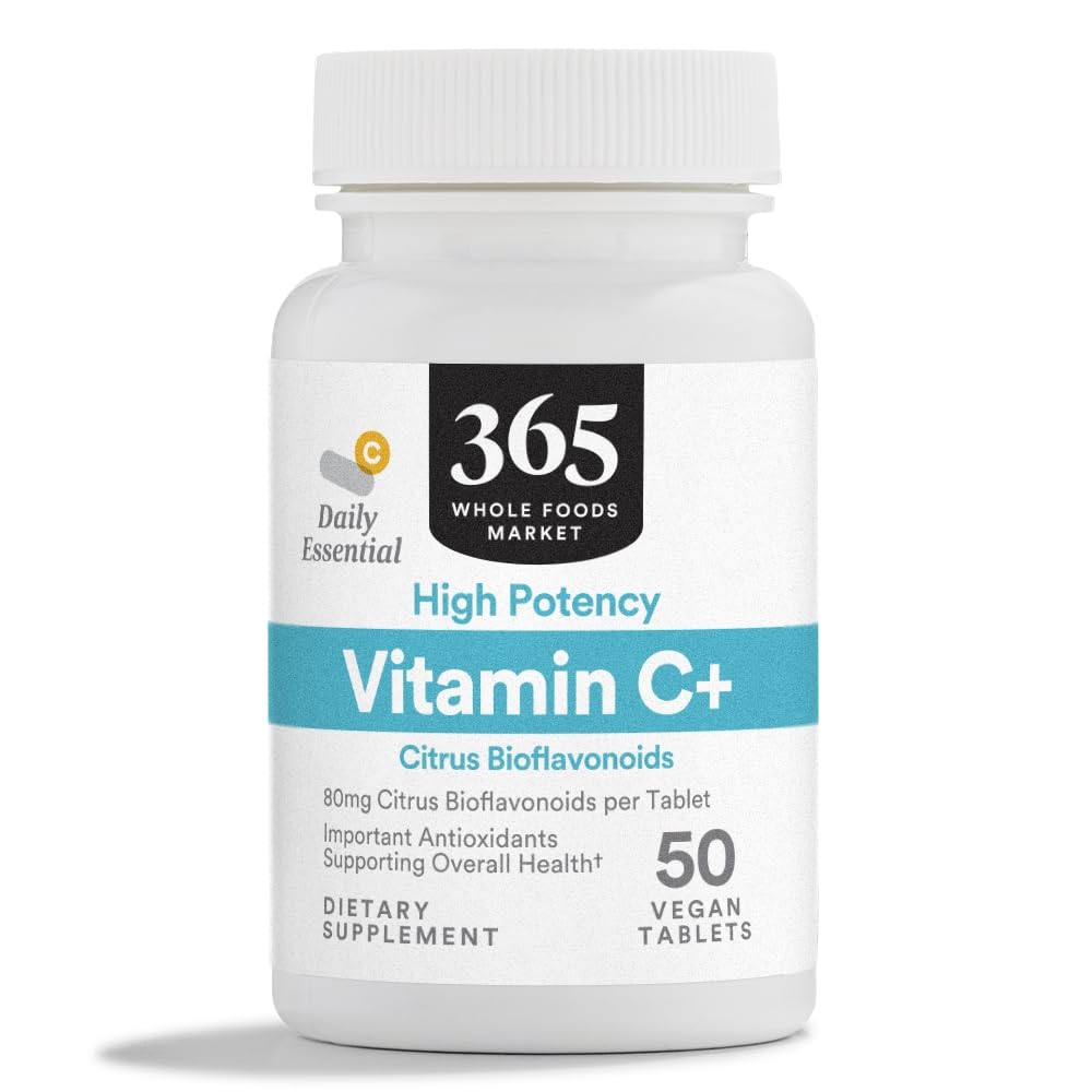 Boîte de comprimés de vitamine C haute puissance de 365, vue de face