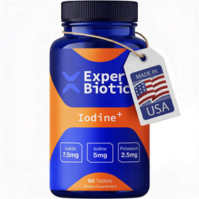 Boîte de comprimés Expert Biotics Iodine+ 12,5 mg vue de face