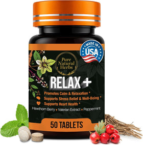 Boîte de comprimés Pure Natural Herbs Valériane 50 comprimés