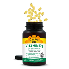 Boîte de Country Life Vitamine D3 sur une table