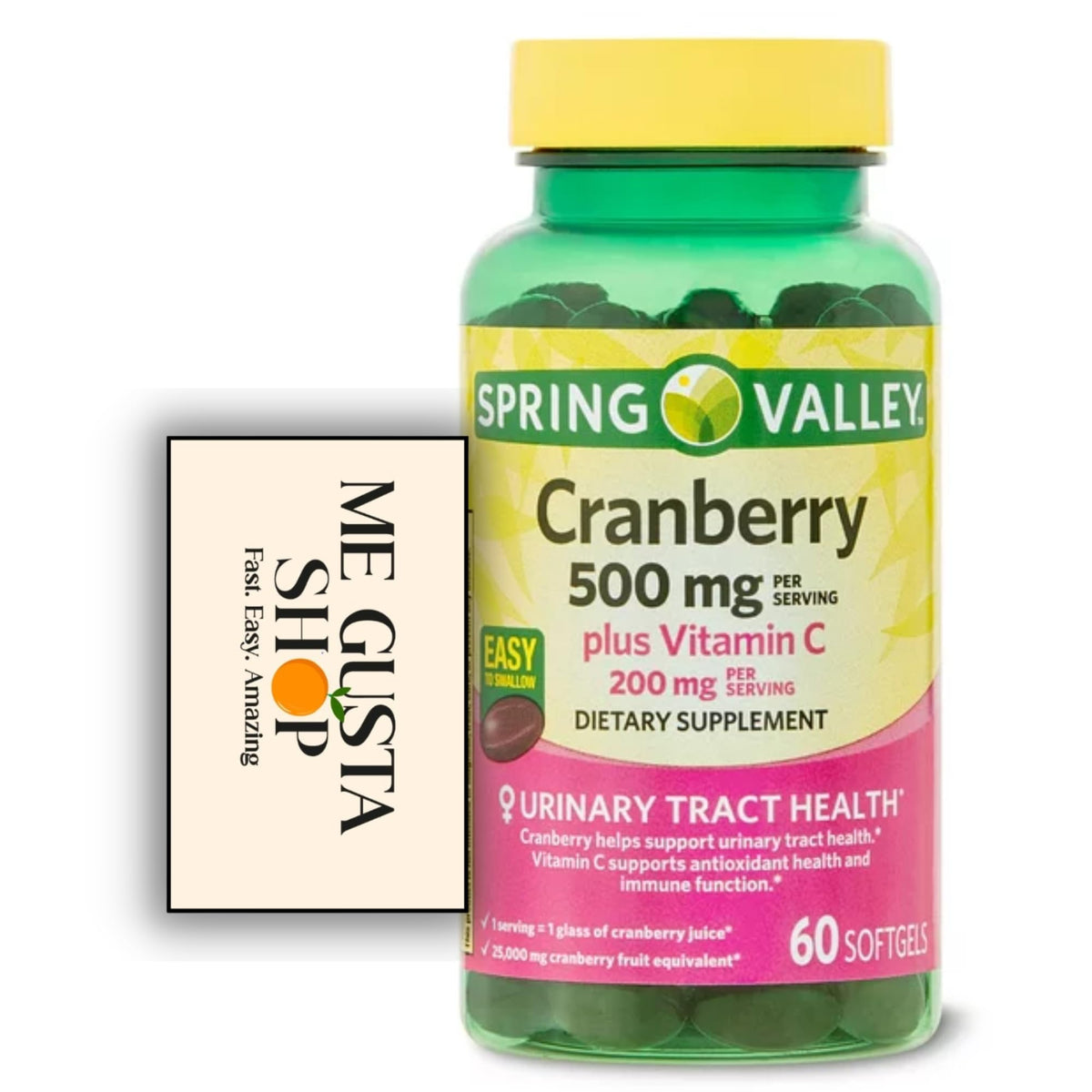 Boîte de Cranberry 500mg avec Vitamine C 200mg ouverte