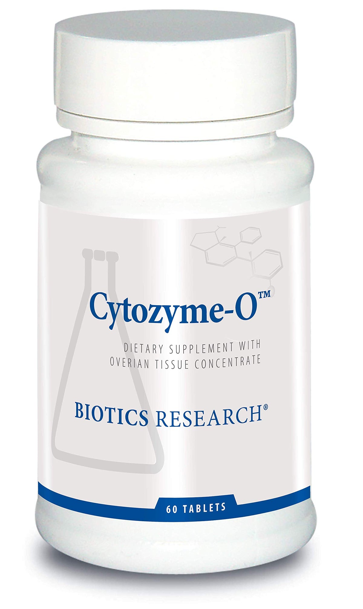 Boîte de Cytozyme-O de BIOTICS RESEARCH vue de face avec 60 comprimés
