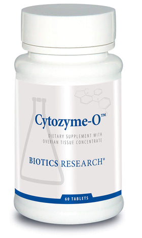 Boîte de Cytozyme-O de BIOTICS RESEARCH vue de face avec 60 comprimés