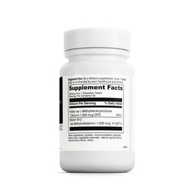 Boîte de DAVINCI Active Folate B12 comprimés à mâcher vue de côté