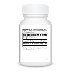 Boîte de DAVINCI Magnésium Glycinate avec capsules