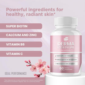 Boîte de Derma Essential Capsules ouverte montrant le contenu