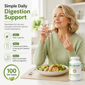 Boîte de Dr Clark Store Enzymes daily sur fond blanc