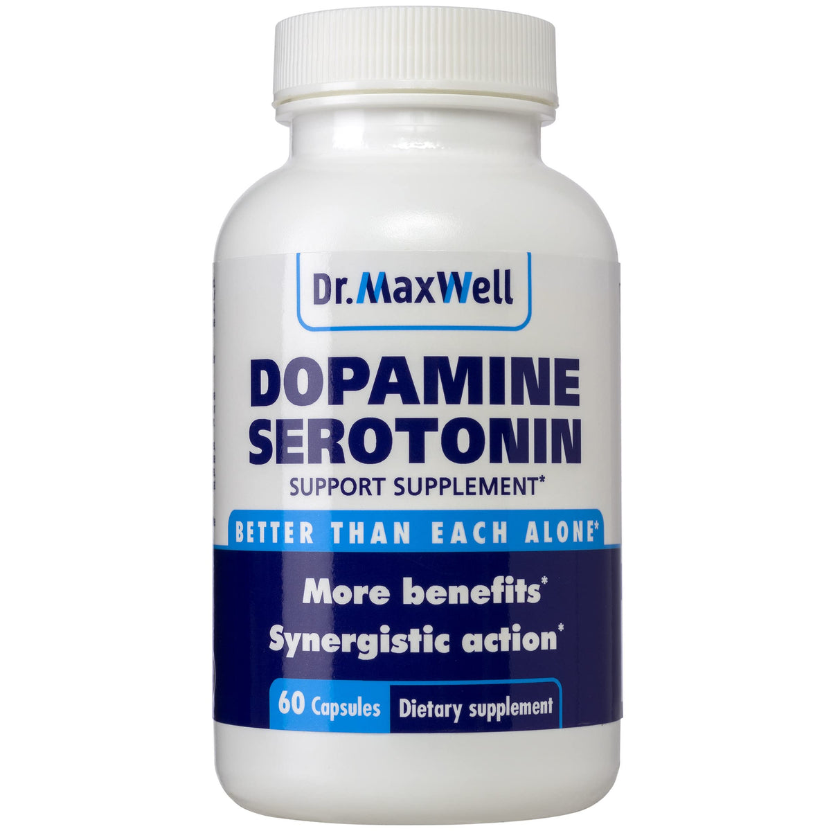 Boîte de Dr. Maxwell Compléments Alimentaires 60 Capsules Mucuna Pruriens 5-HTP vue de face
