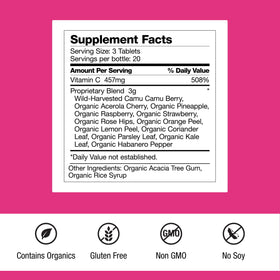 Boîte de Dr. Schulze's Super-C Plus avec informations nutritionnelles