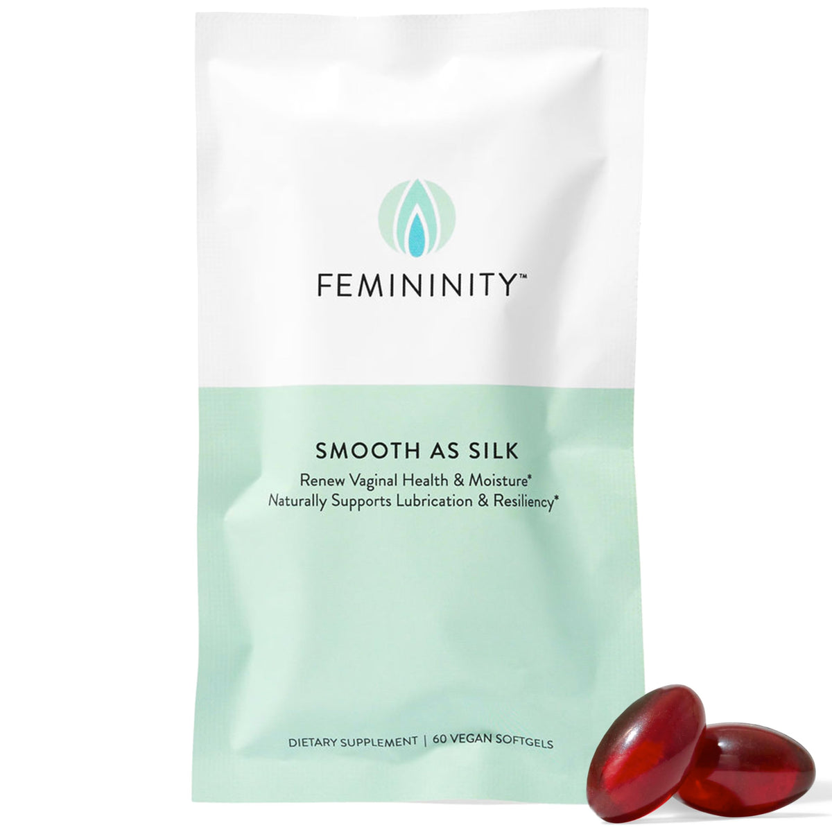 Boîte de Femininity Smooth as Silk Softgels vue de face