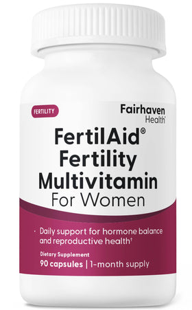 Boîte de FertilAid pour Femmes Fairhaven Health vue de face
