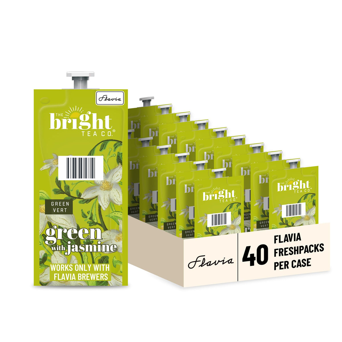 Boîte de Freshpacks Flavia Thé Vert au Jasmin vue de face
